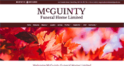 Desktop Screenshot of mcguintyfuneralhome.com